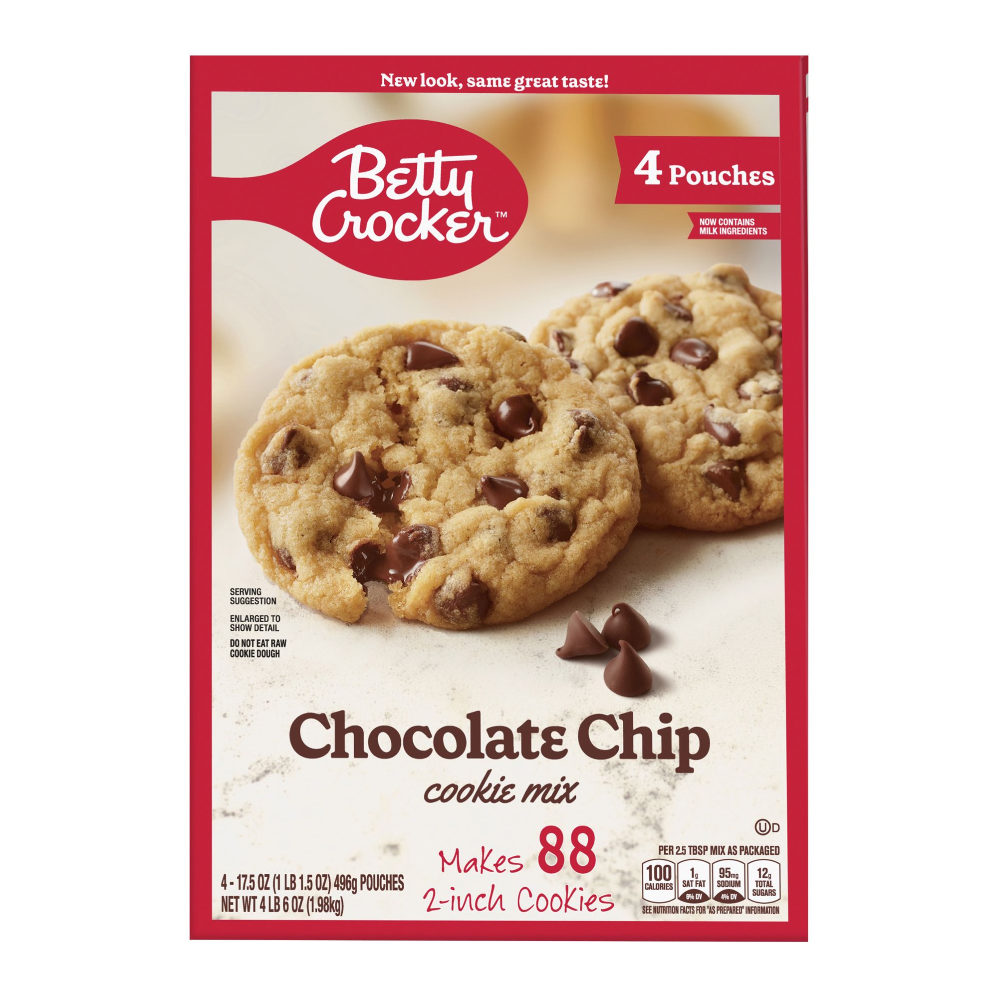 Betty Crocker Chocolate Chip Cookie Mix, 4 pk.