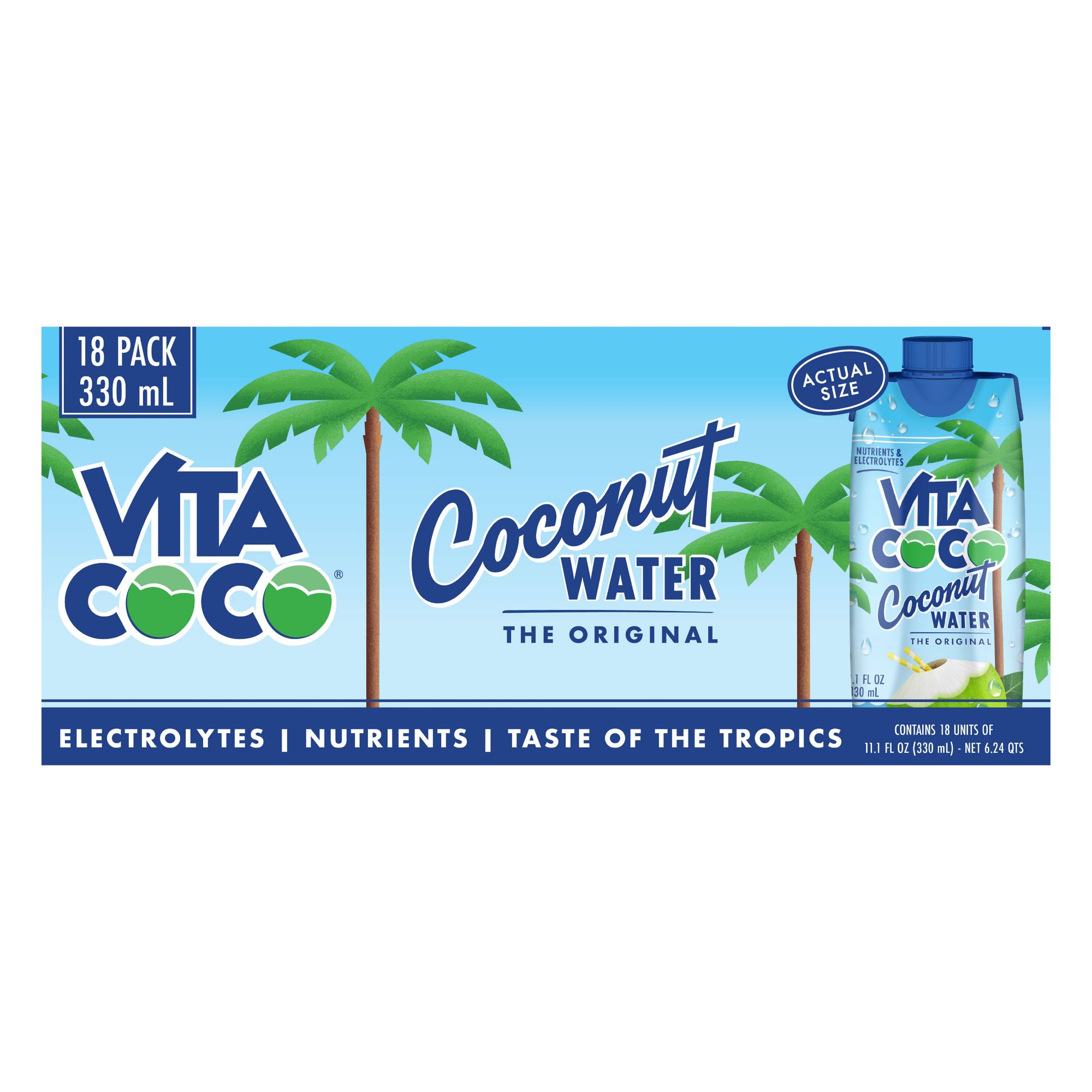 Vita Coco Coconut Water, 18 ct./330 ml.