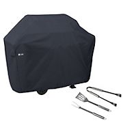 Classic Accessories Water-Resistant 64&quot; BBQ Grill Cover with Grill Tool Set