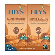 Lily's Sweets Salted Caramel Milk Chocolate Style Bar, 4 ct.