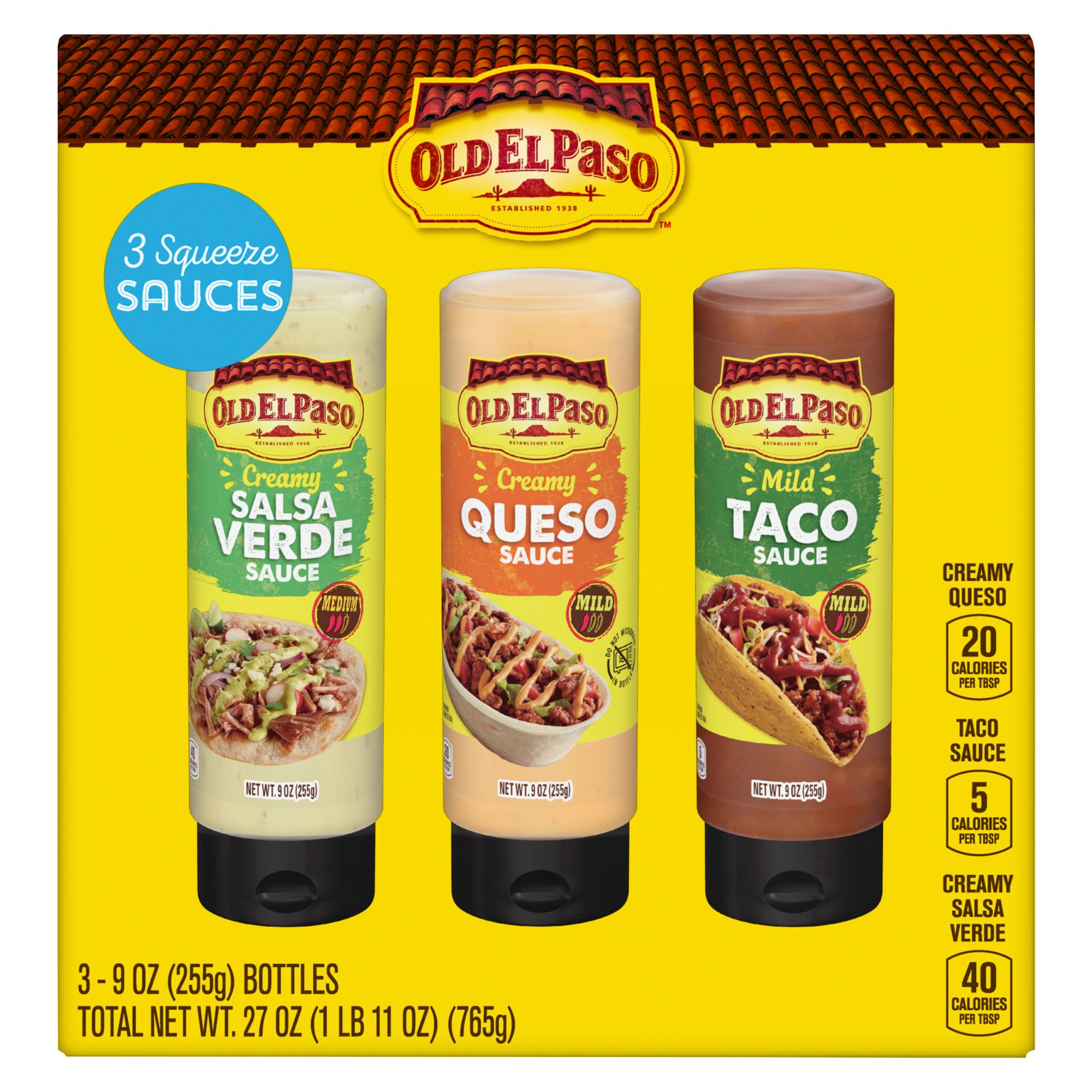 Old El Paso Taco Sauce Variety Pack, 3 ct.