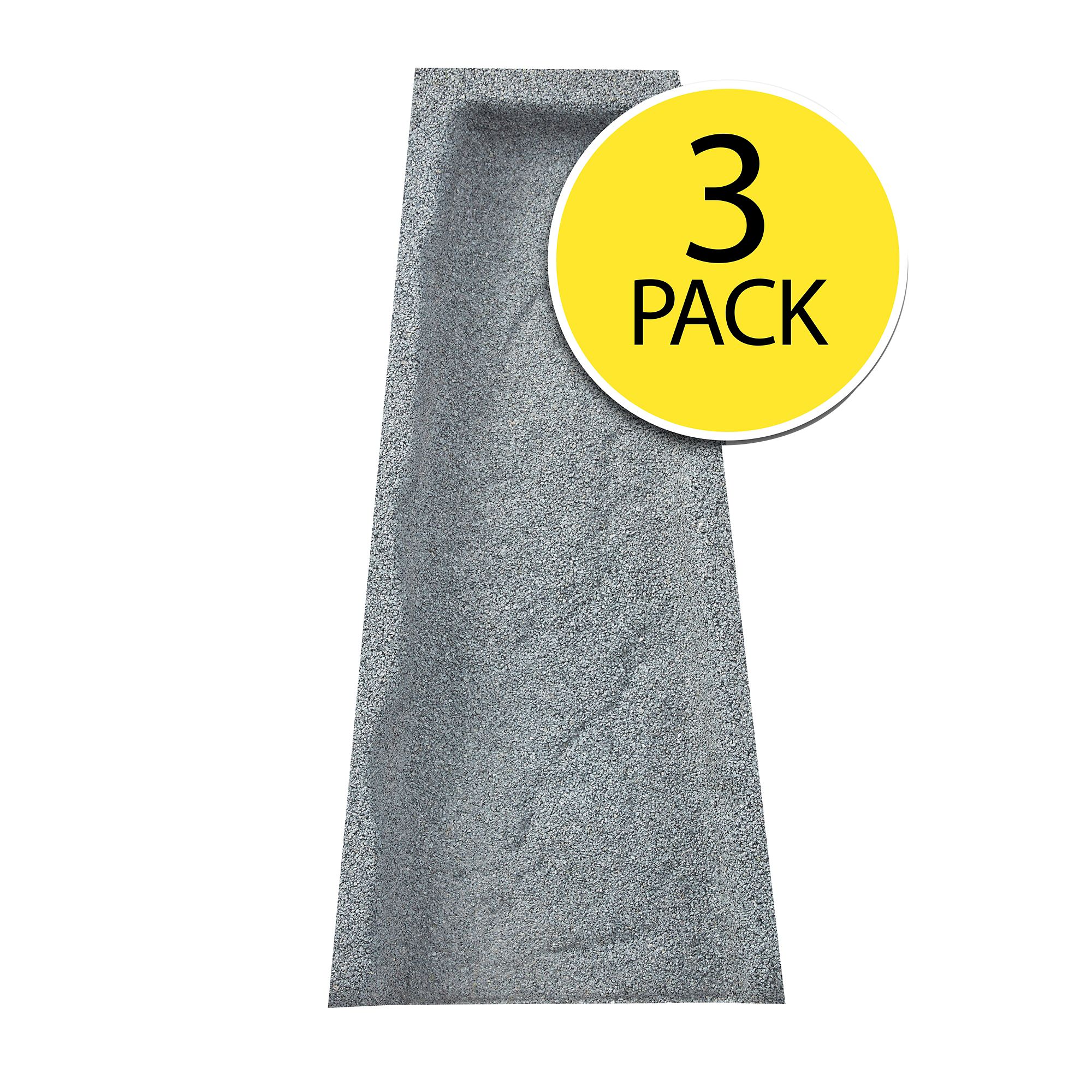 Rubberific Rubber Splash Blocks, 3 pk. - Gray