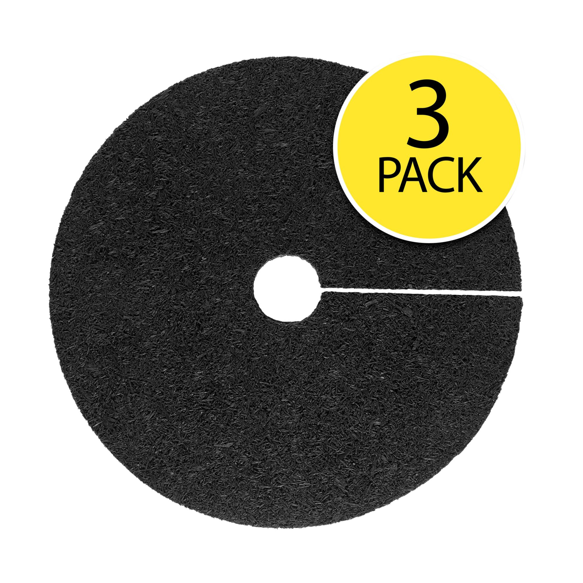 Rubberific 24&quot; Rubber Tree Rings, 3 pk. - Black