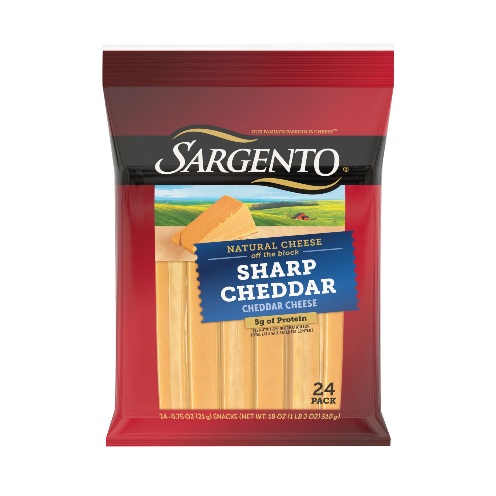 Sargento Natural Sharp Cheddar Cheese Snacks, 24 ct./0.75 oz.