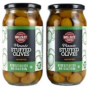 Wellsley Farms Pimento Stuffed Olives, 2 pk./21 oz.