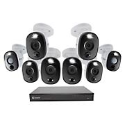 Swann 16-Channel 8-Camera 4K Security System with 1TB DVR and Sensor Warning Light Cameras