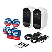 Swann 1080p Smart Wireless Security Cameras, 2 pk.