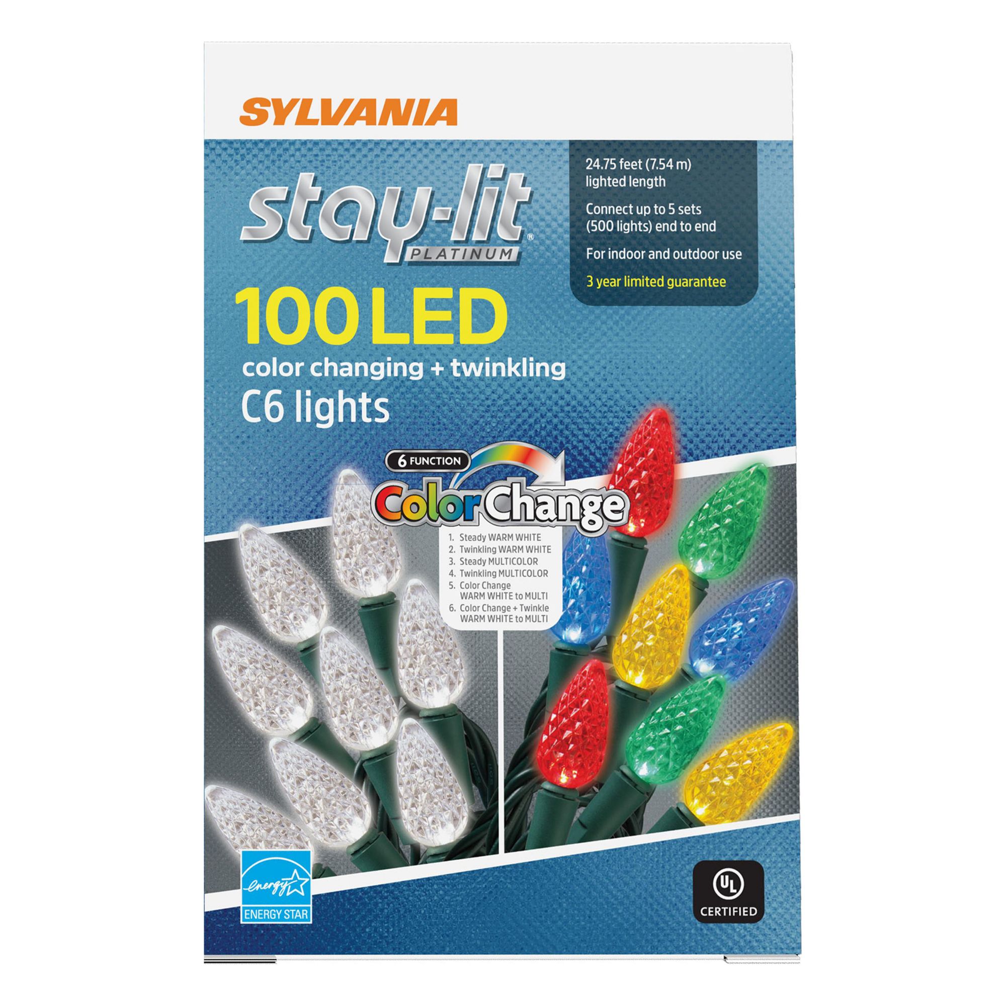 Sylvania stay deals lit color changing