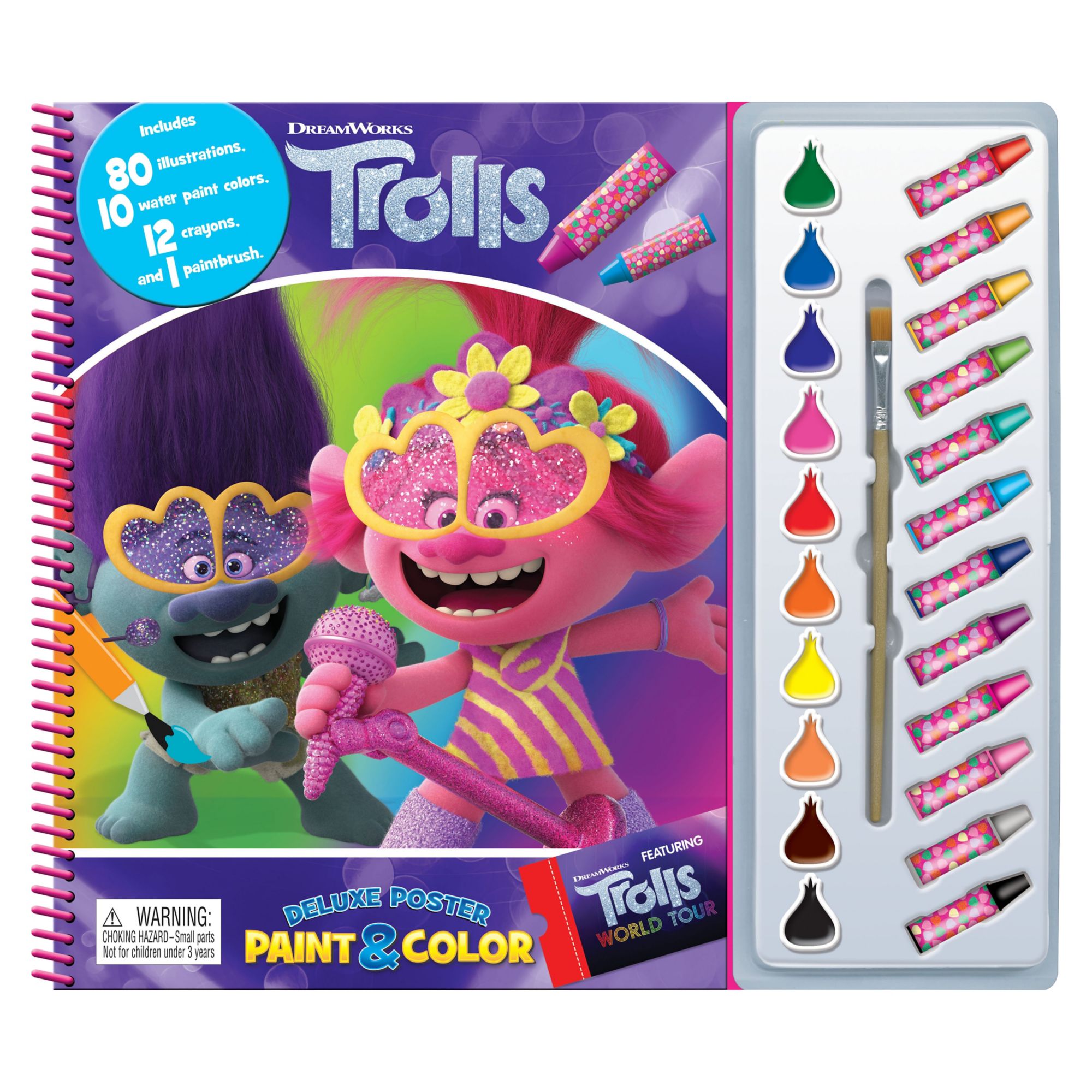 Trolls 2 Deluxe Poster Paint & Color