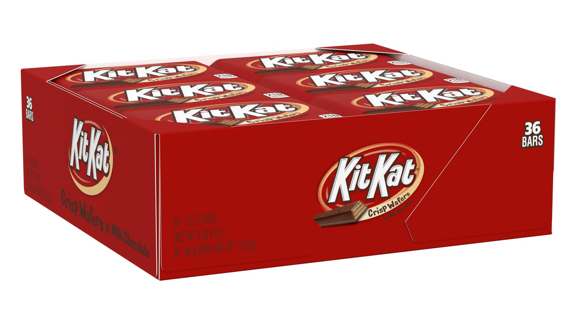 Kit Kat Full Size Milk Chocolate Wafer Candy Bars, 36 pk./1.5 oz.