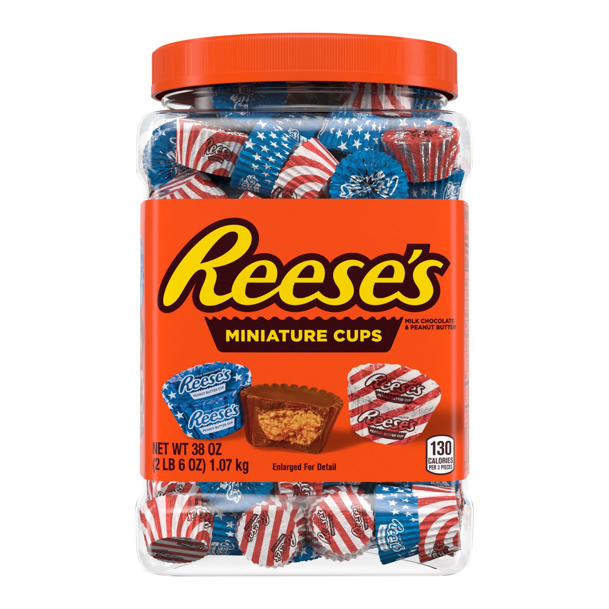 Reese's Red, White & Blue Milk Chocolate Peanut Butter Cups, 38 oz.