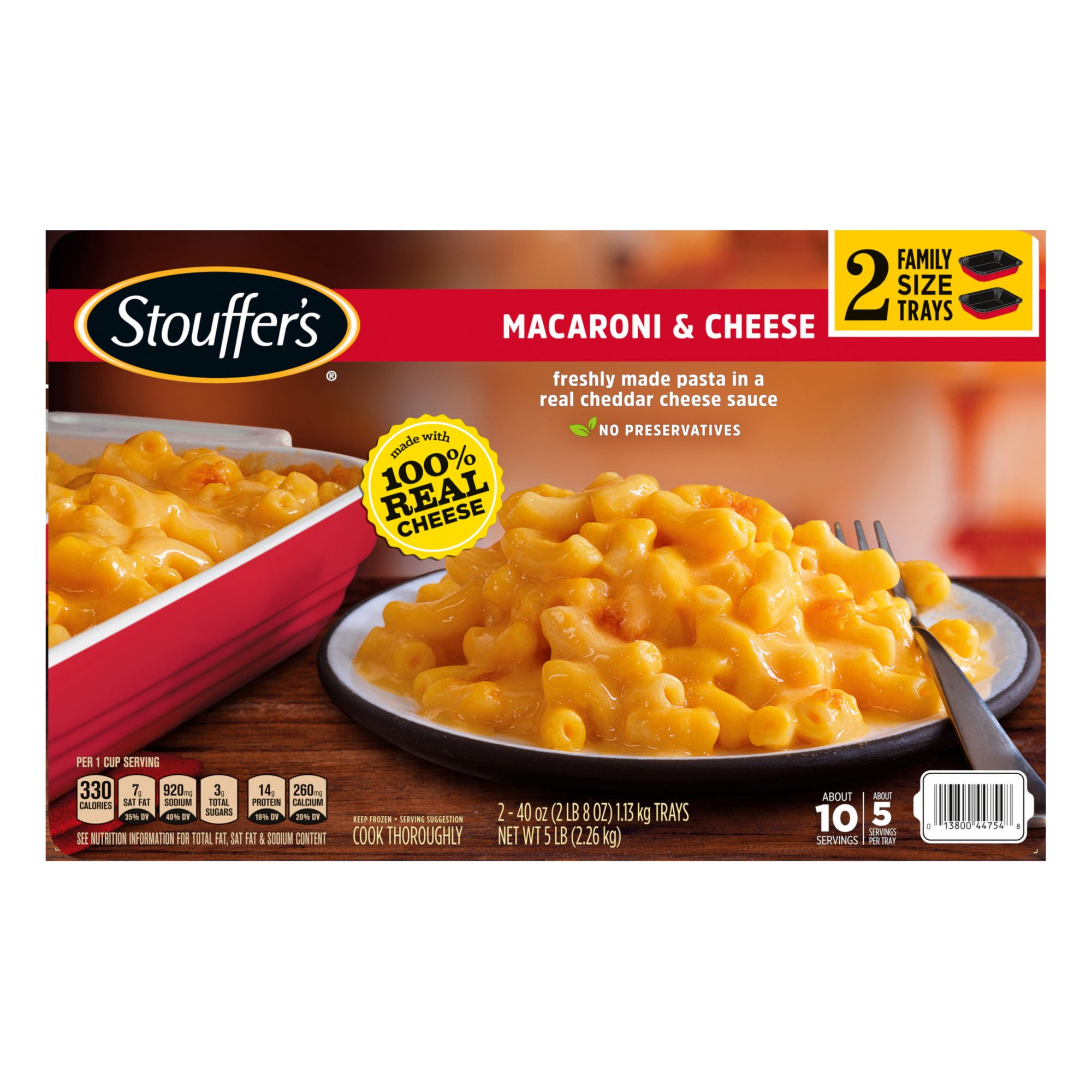 Stouffer's Family Size Macaroni And Cheese Frozen Meal, 80 oz.