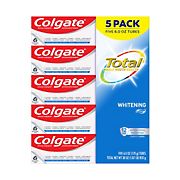 Colgate Total Whitening Toothpaste Gel, 5 pk./ 6 oz.