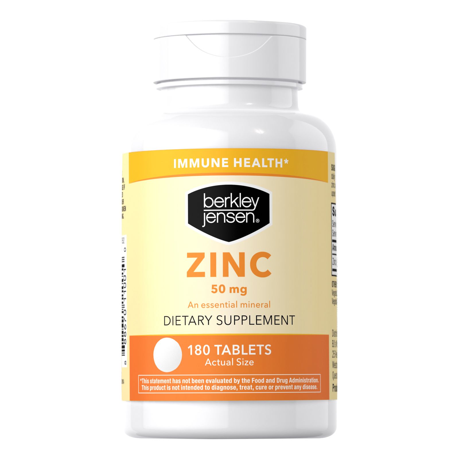 Berkley Jensen Zinc 50mg ,180 ct.