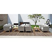 Amazonia Columbus 8-Pc. Wood Outdoor Patio Seating Set with Cushions