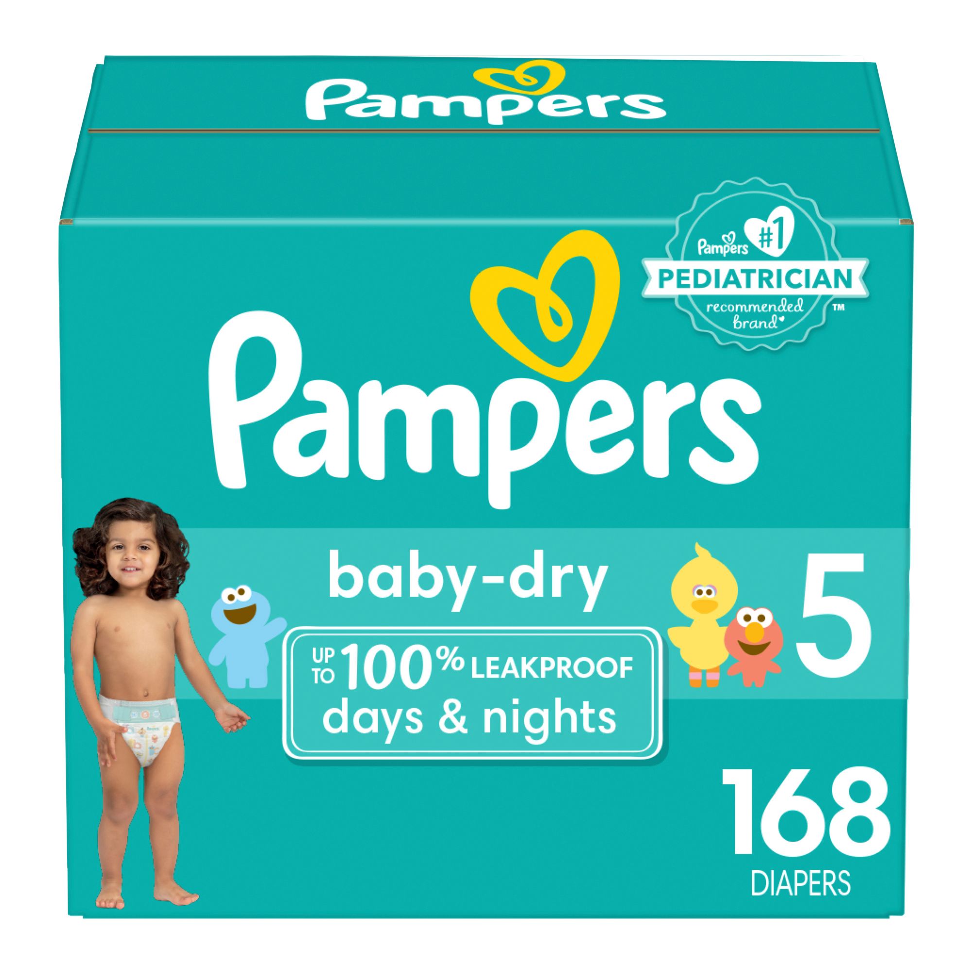 Pampers Baby Dry Diapers Size 1 Jumbo Pack 44 ea– greenBulk