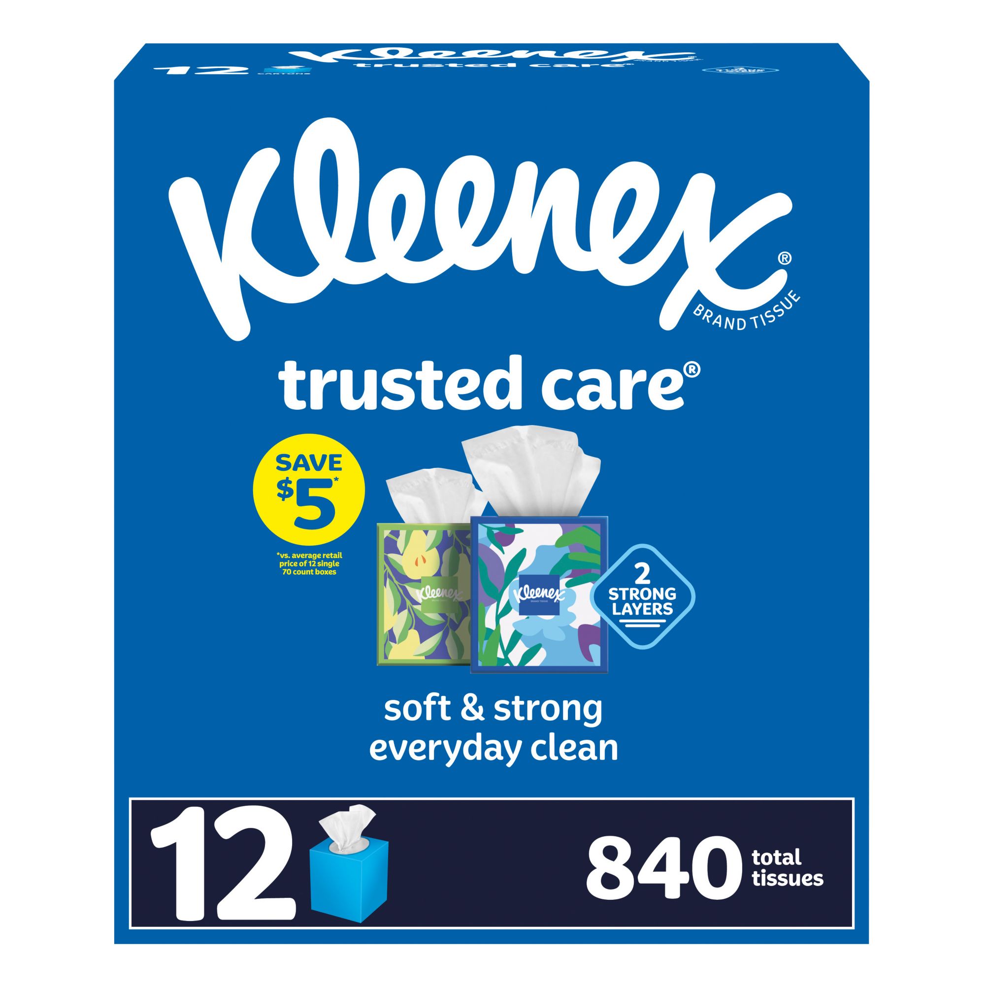 Kirkland Signature Ultra Soft Facial Tissues, 12-pack