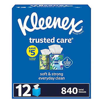 Kleenex Trusted Care Facial Tissues, 12 ct. | BJ's Wholesale Club