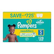 Pampers Swaddlers Diapers, Size 5, 128 ct.