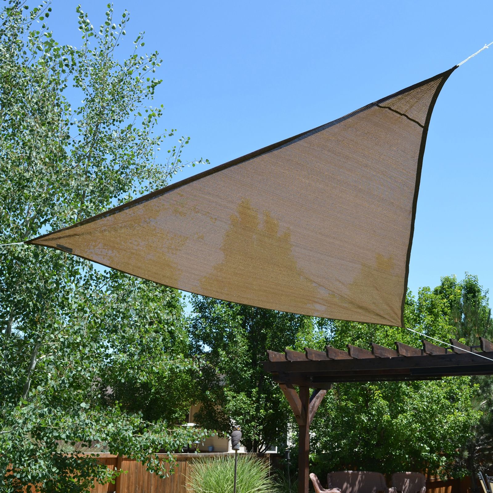 Sol Armor 12' Triangle Shade Sail - Sequoia