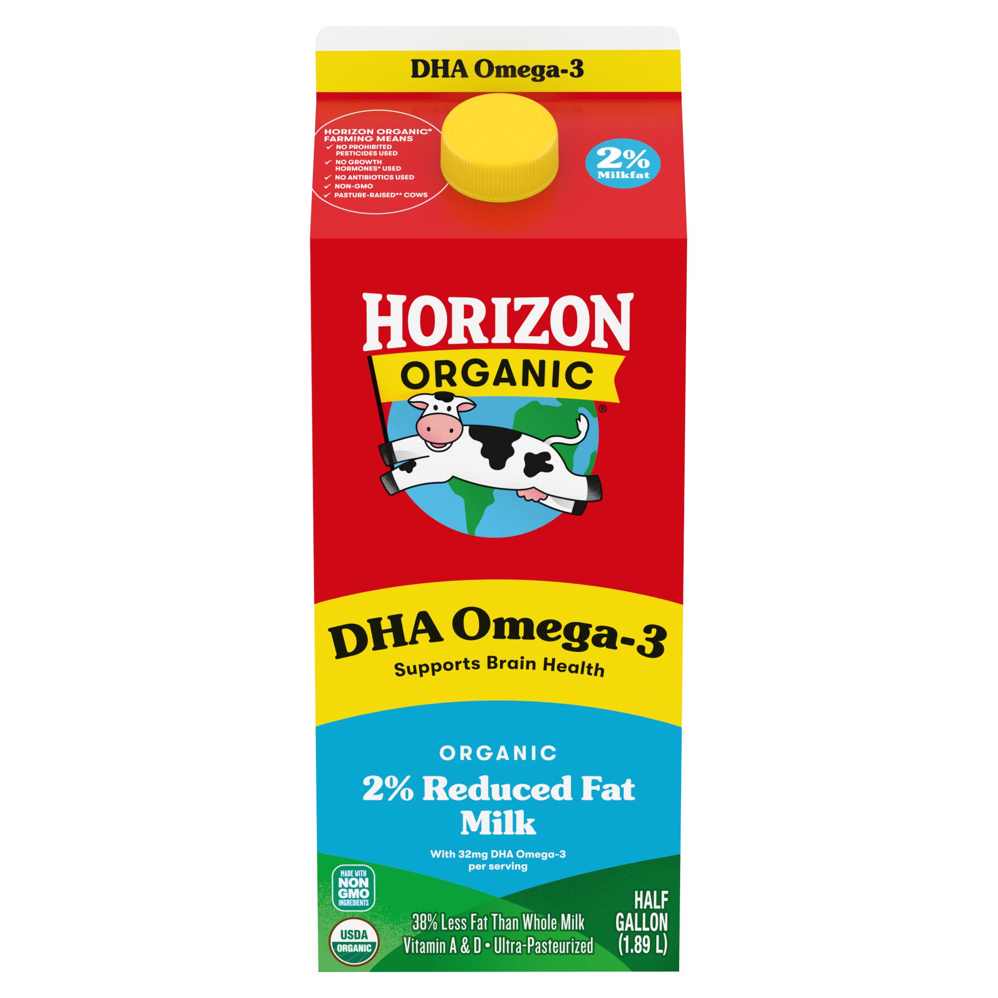 Horizon Organic Vitamin D Whole Organic Milk Half Gallon - Water