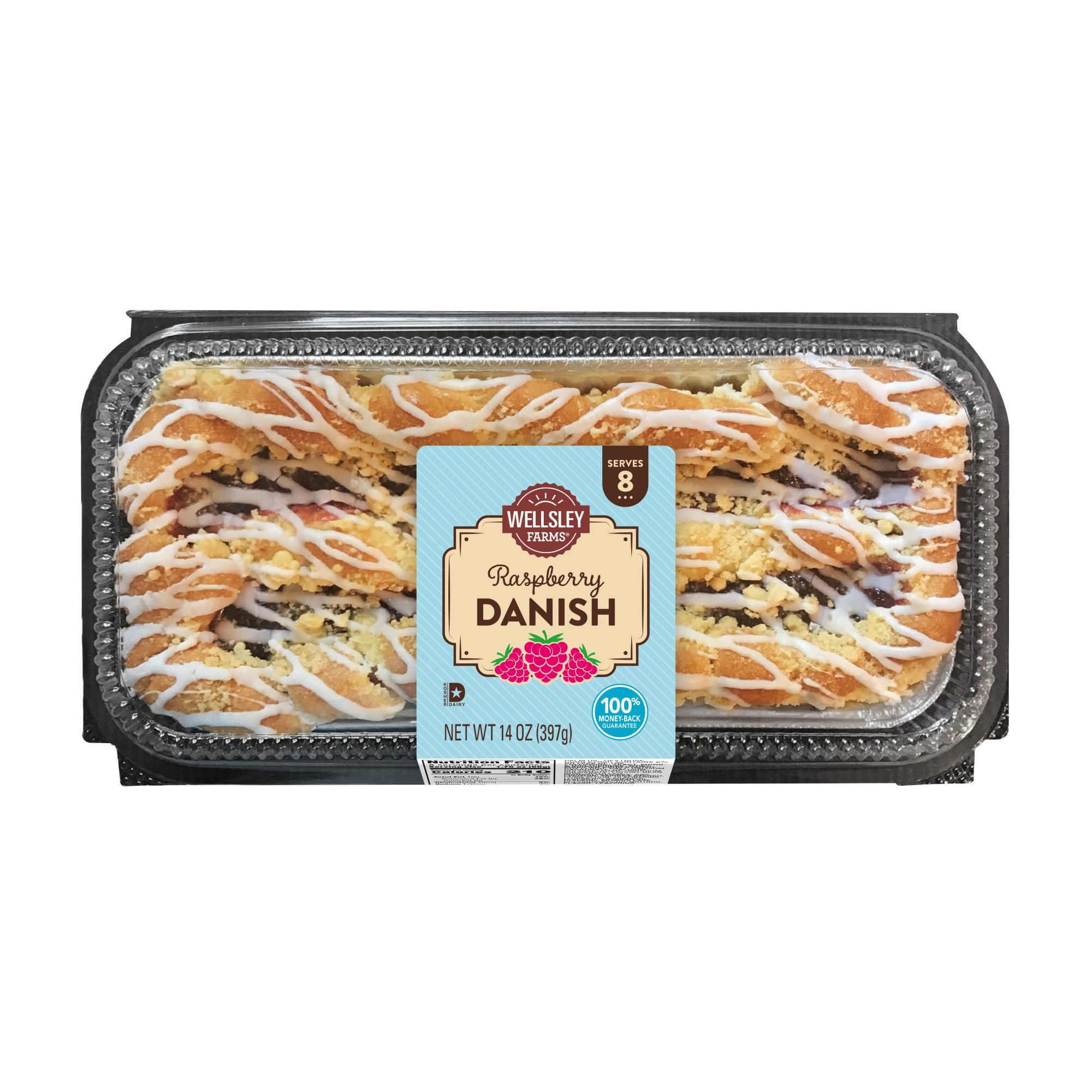 Wellsley Farms Raspberry Danish, 14 oz.