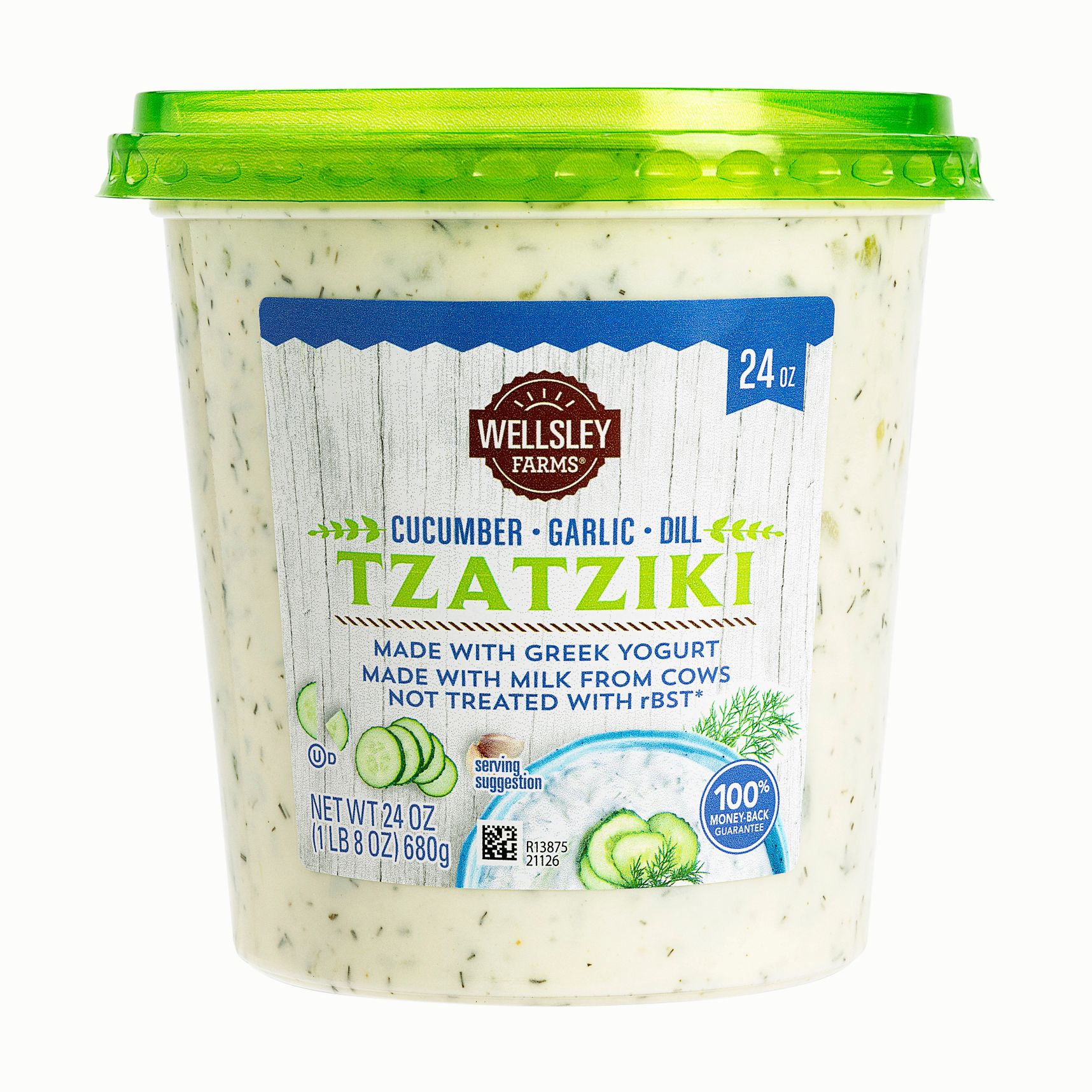 Wellsley Farm Cucumber Garlic Dill Tzatziki Dip, 24 oz.