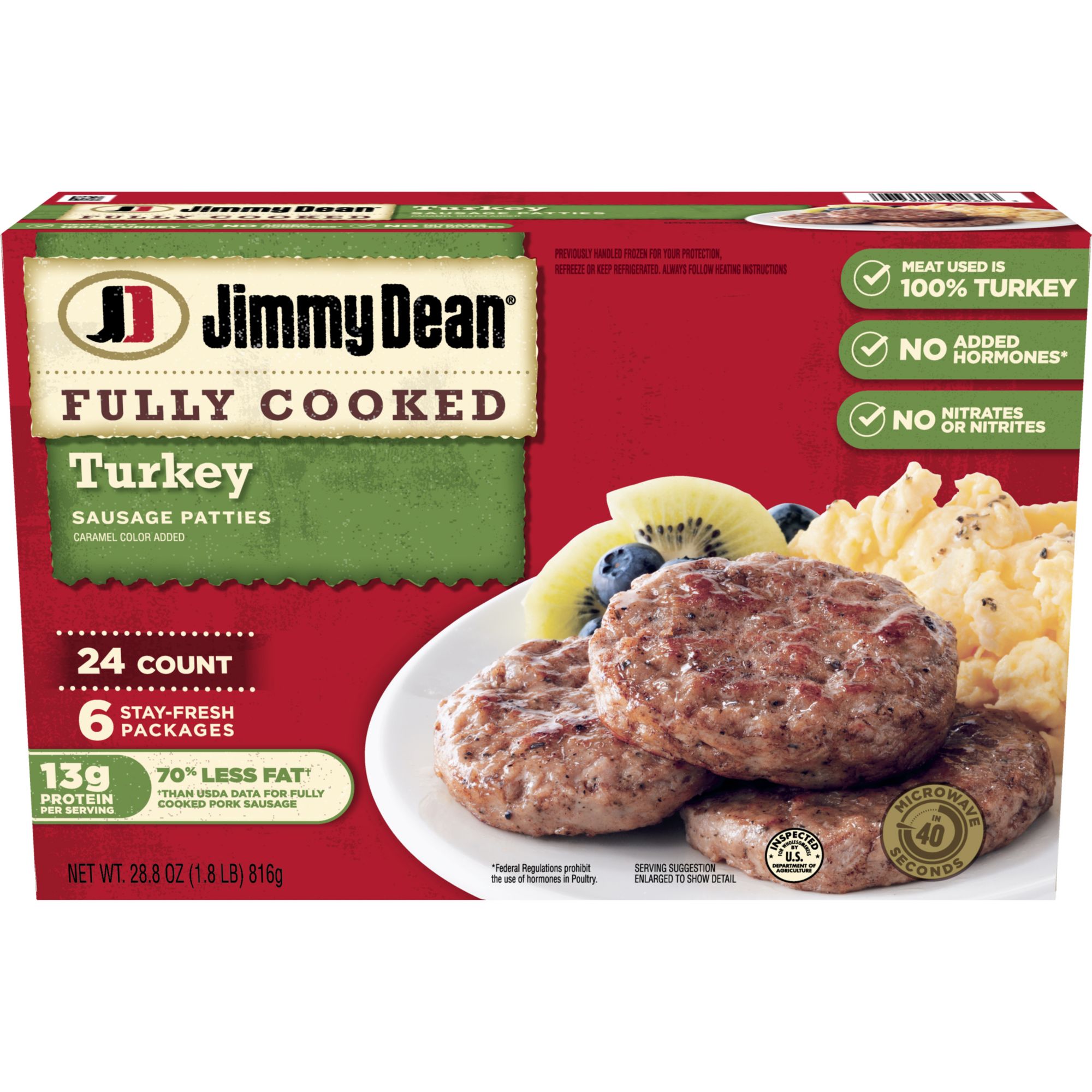 Jimmy Dean Turkey Sausage Patties 24 ct. BJ s Wholesale Club