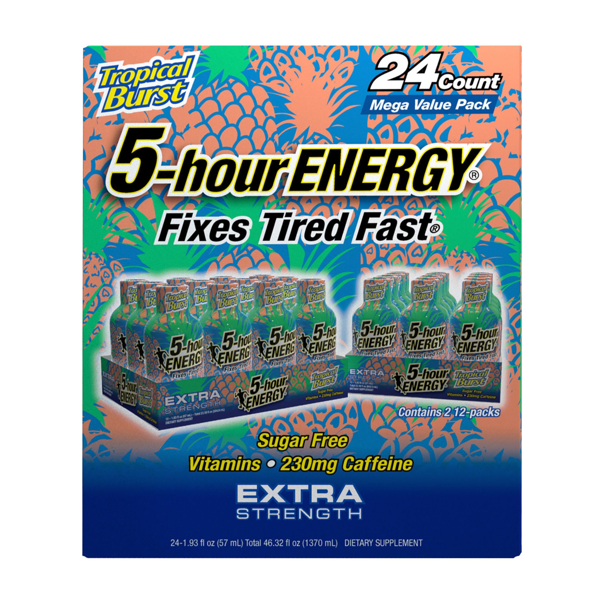 5-Hour Energy Shot Extra Strength - Tropical Burst, 24 pk./1.93 oz.