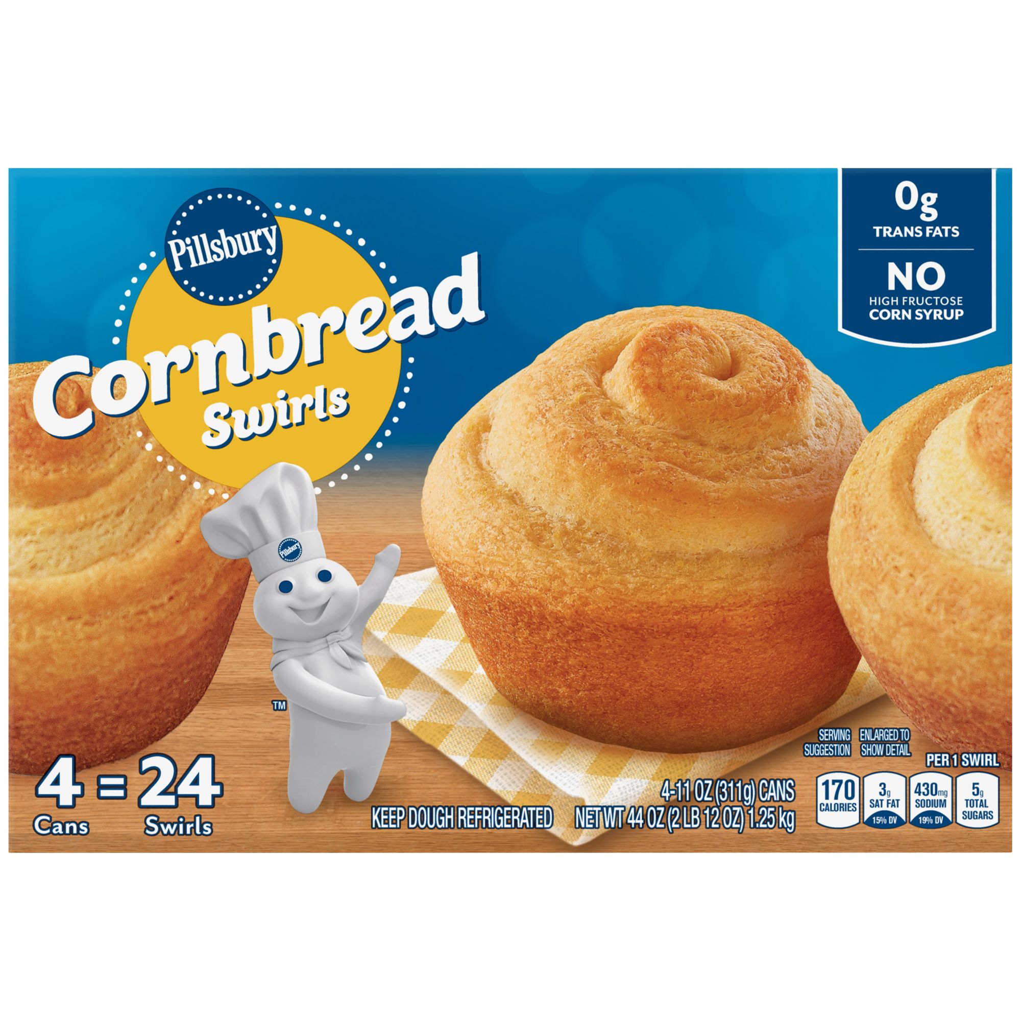 Pillsbury Cornbread Swirls, 6 ct./4 pk.