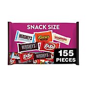 Hershey's, Reese's, Kit Kat & Whoppers Factory Favorites Assortment, Snack Size Candy (68.7 oz., 155 pieces)