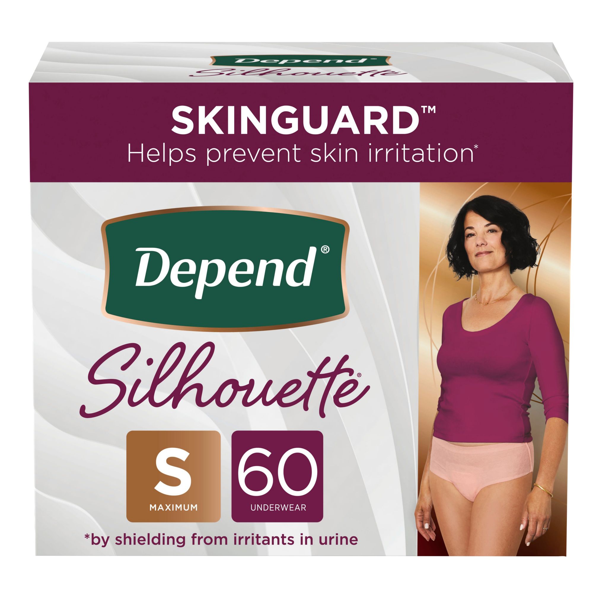 DEPEND SILHOUETTE MAXIMUM PINK UNDERWEAR FEMALE BULK