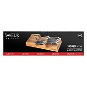 Cangshan Saveur Selects Voyage Series German Steel Forged Knife Set with Bamboo in Drawer Storage Knife Block, 7 pc.