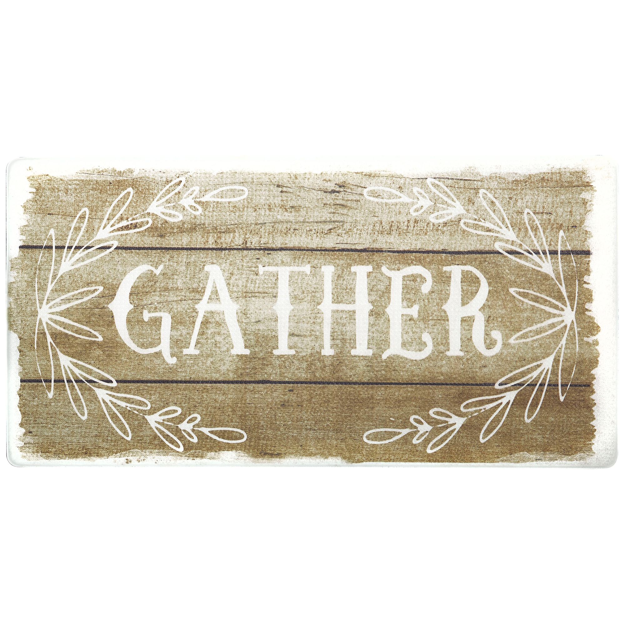 Nicole Miller Anti-Fatigue Kitchen Mat - &quot;Gather&quot; Print