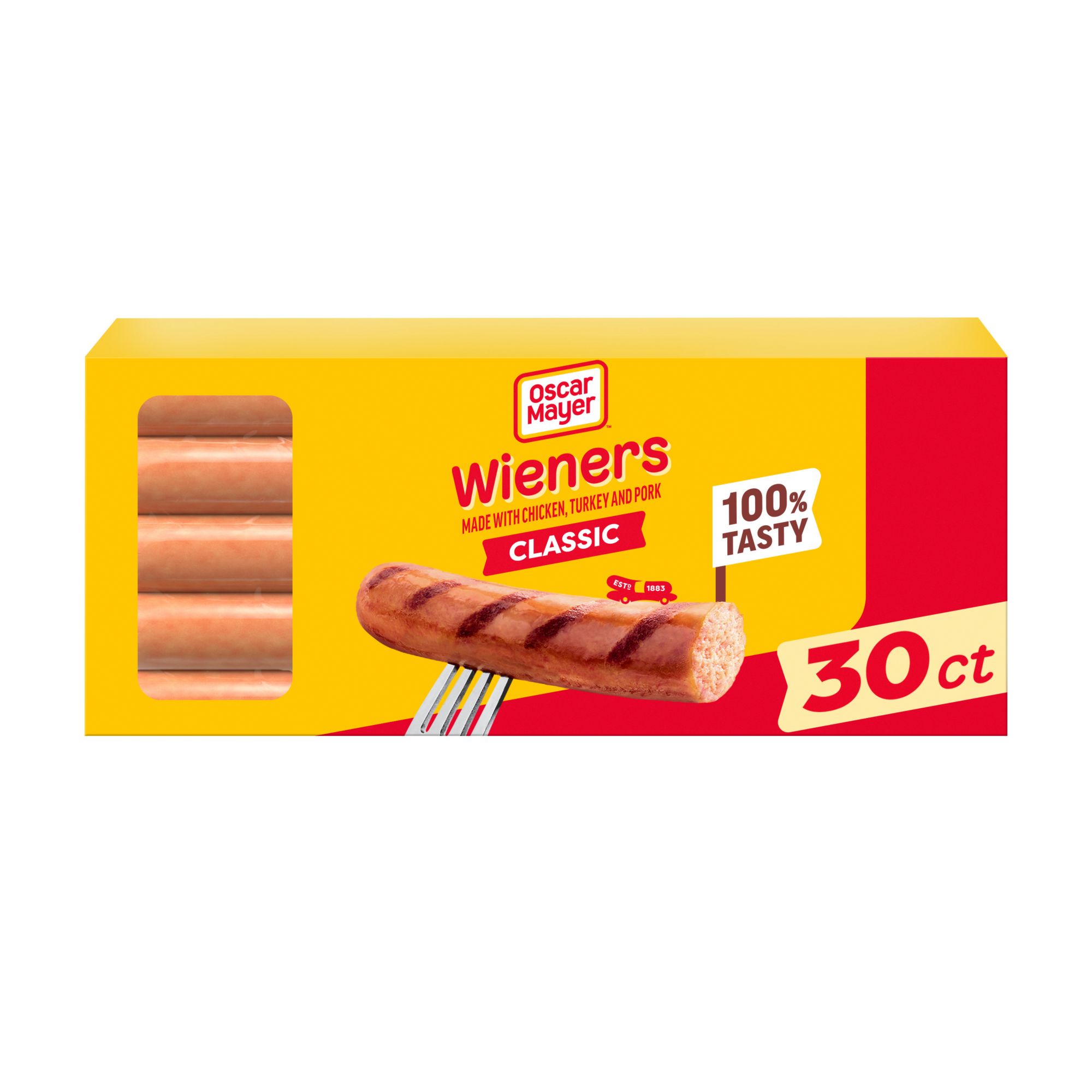 Oscar Mayer Classic Uncured Wieners Hot Dogs, 30 ct.