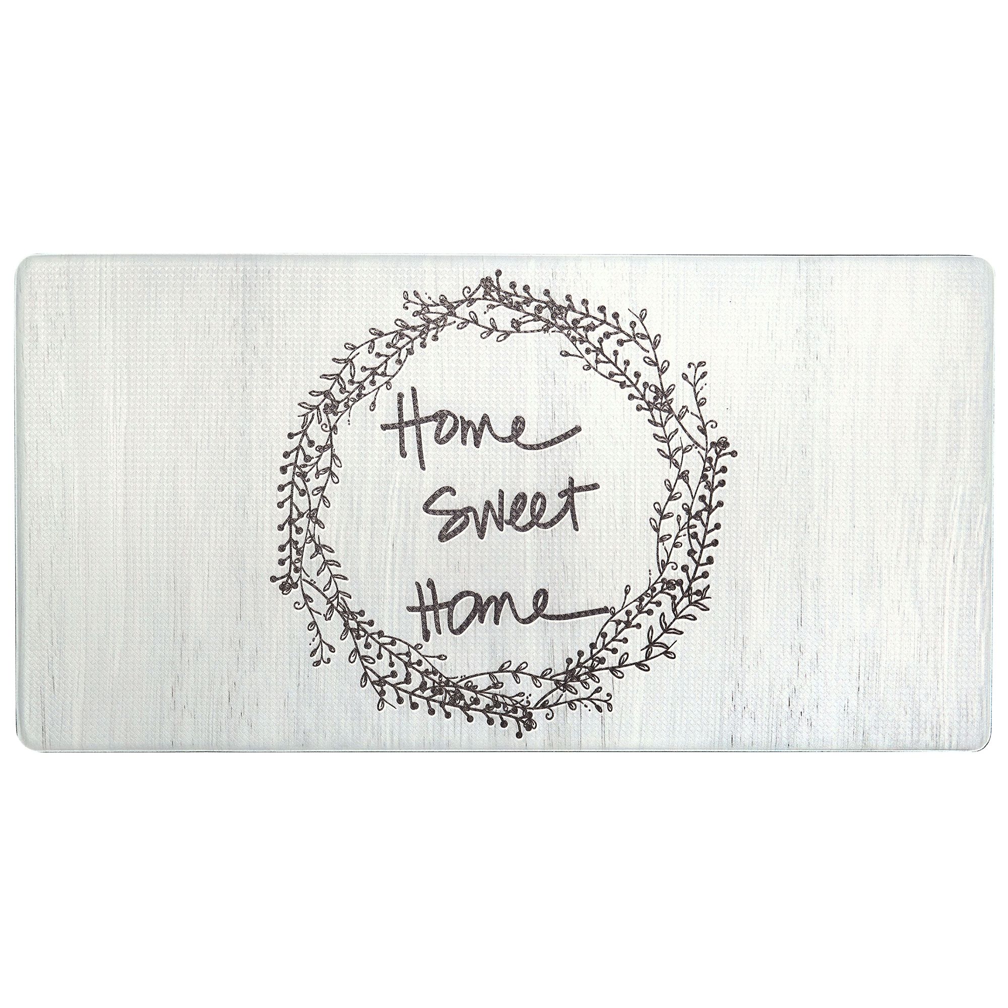 Nicole Miller Anti-Fatigue Kitchen Mat - &quot;Home Sweet Home&quot; Print