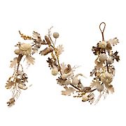National Tree 72&quot; Pumpkin and Pinecone Garland