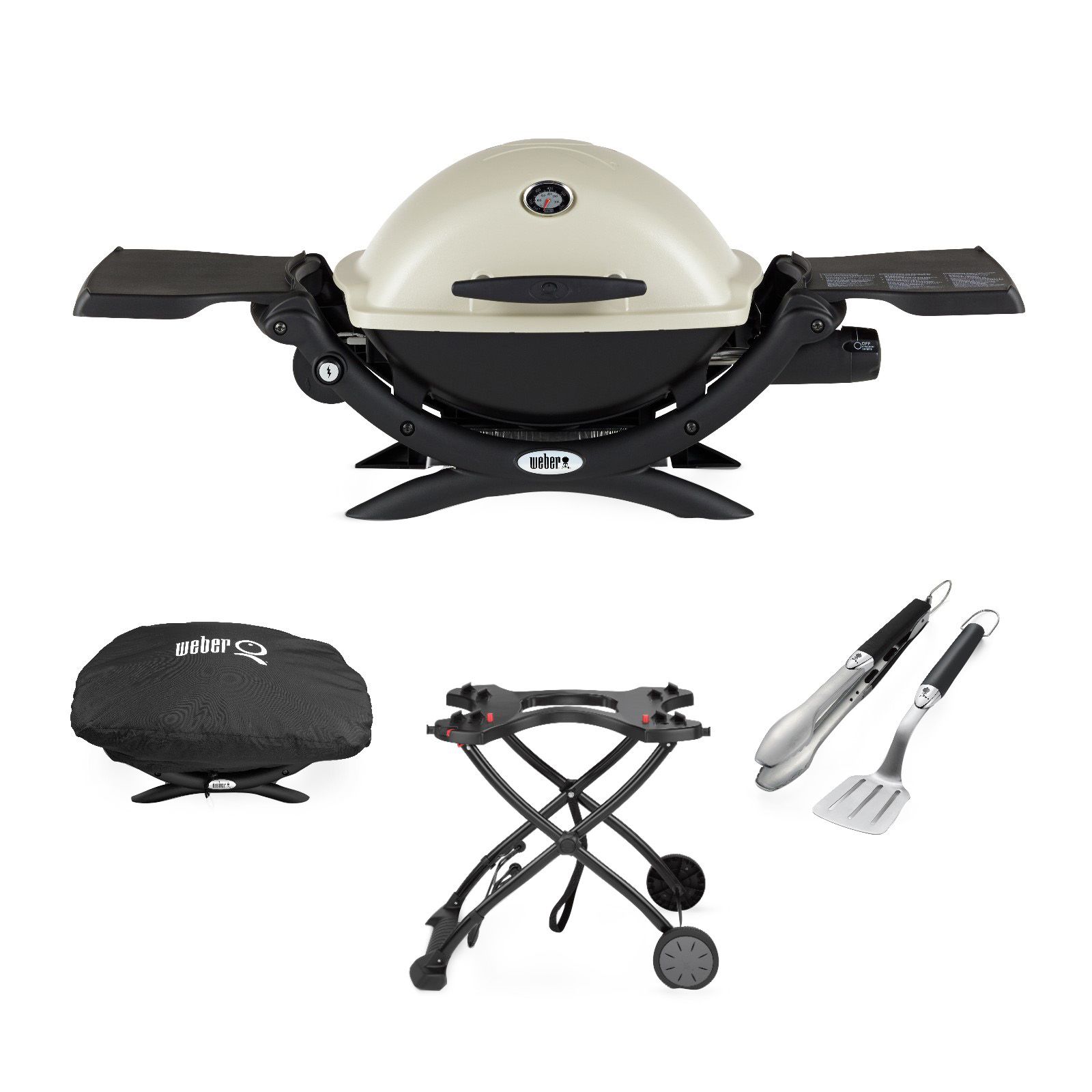 Weber Q 1200 Portable Gas Grill Combo Pack