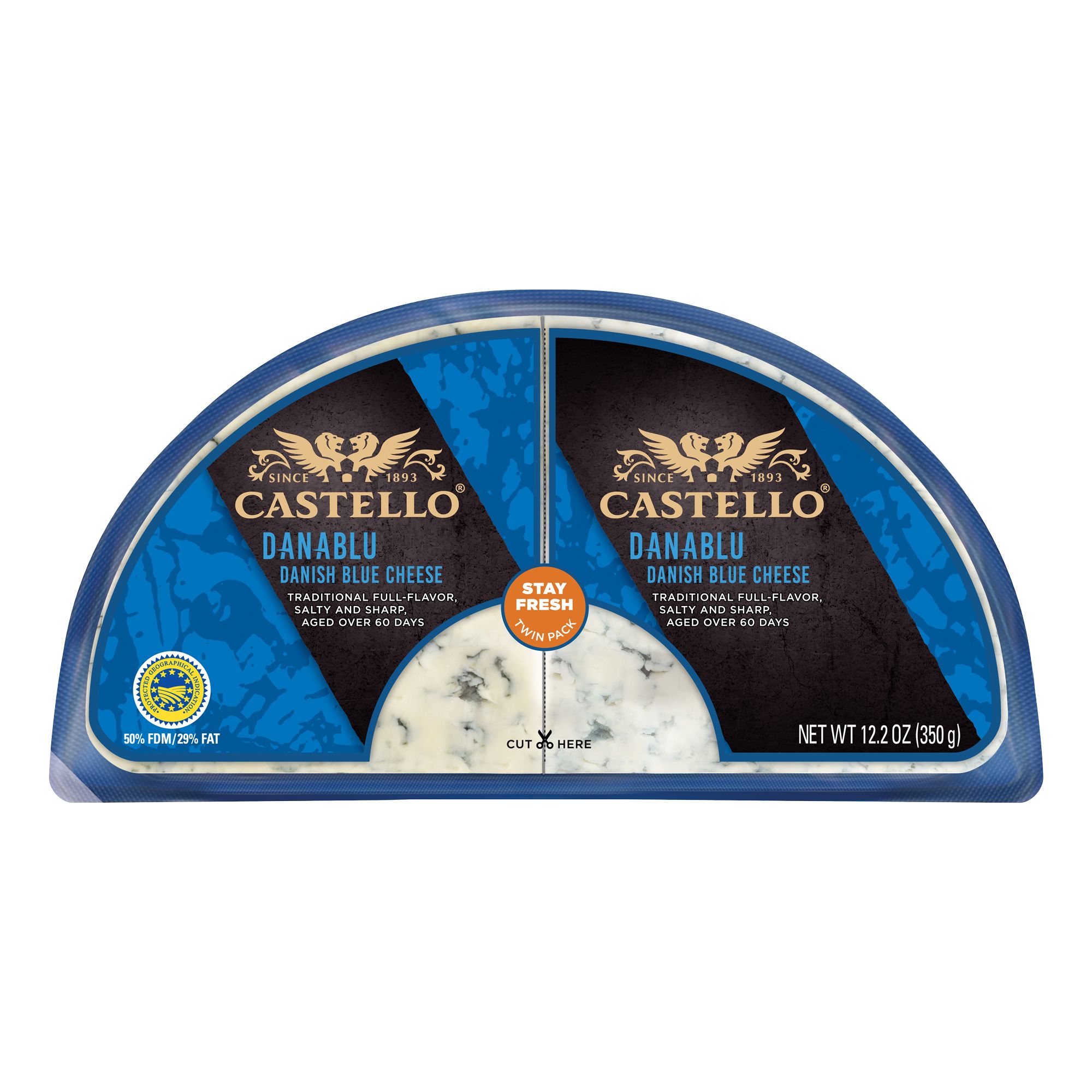 Castello Blue Cheese Half Moon, 12.3 oz.