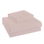 Purity Home Twin Size 400 Thread Count Ultimate Percale Deep Pocket Cotton Sheet Set - Blush