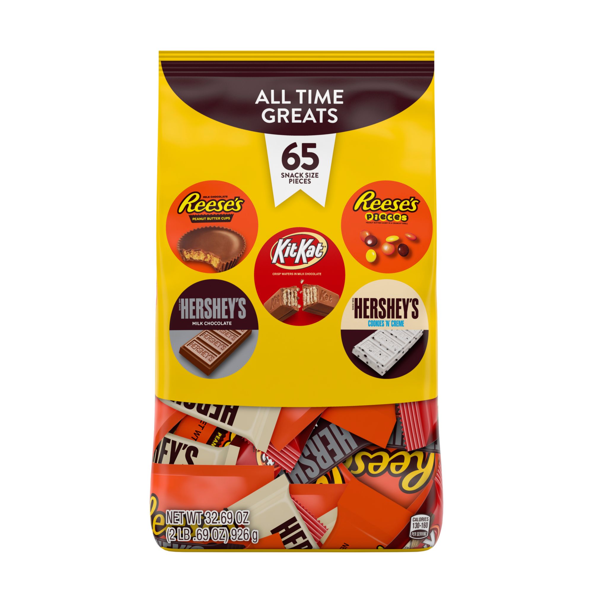 Hershey's, Kit Kat & Reese's Full Size Chocolate Candy Bars Variety Pack,  30 pk./45 oz.