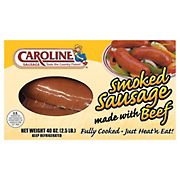 Caroline Smoked Beef Sausage, 40 oz.