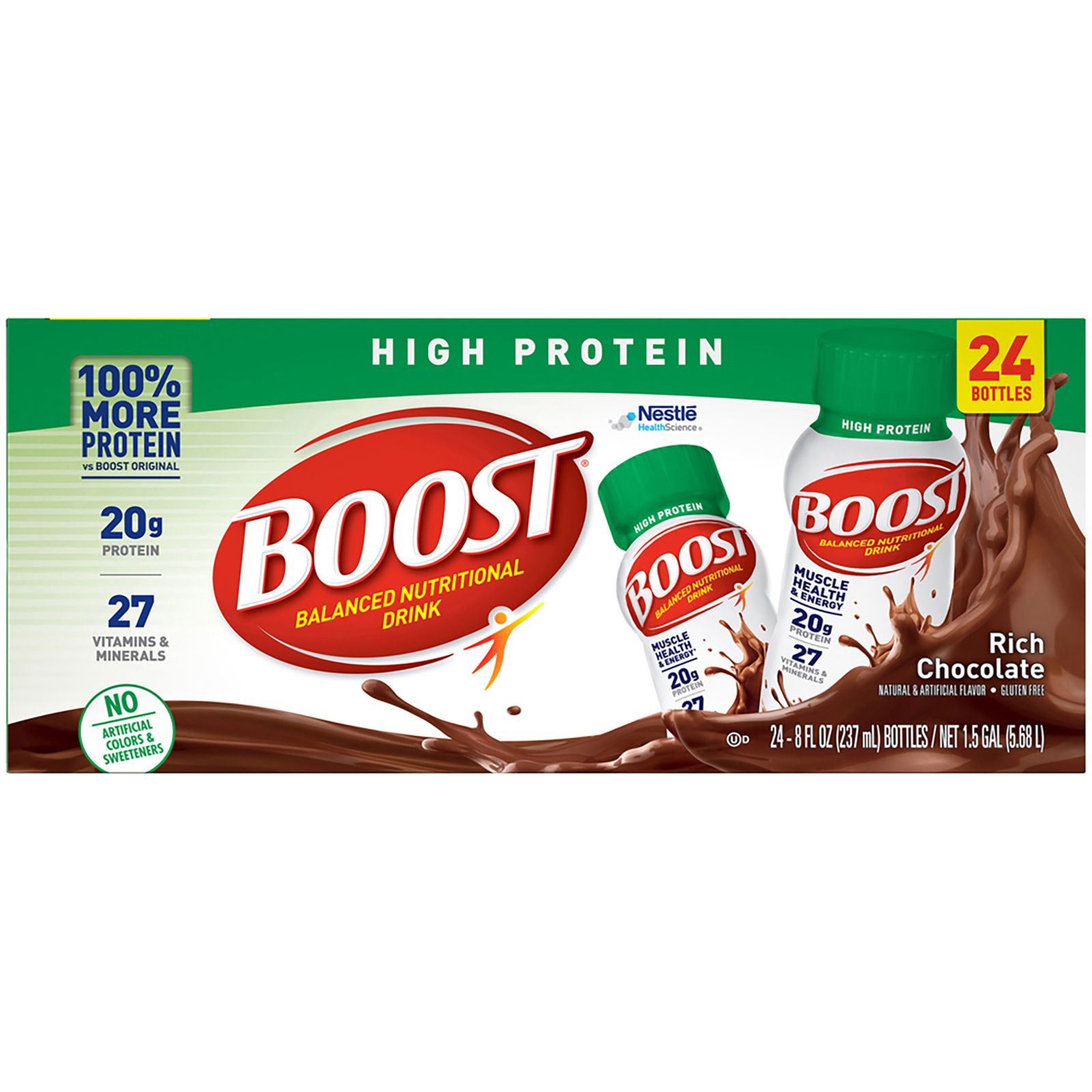 Boost High-Protein Drink, Chocolate, 24 pk./8 oz. | BJ's Wholesale Club