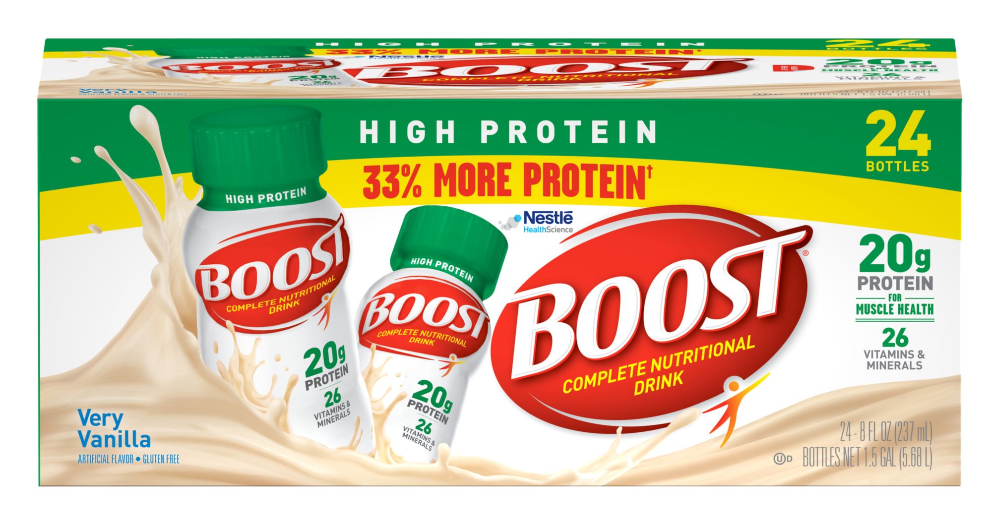 Boost High-Protein Drink, Vanilla, 24 pk./8 oz.