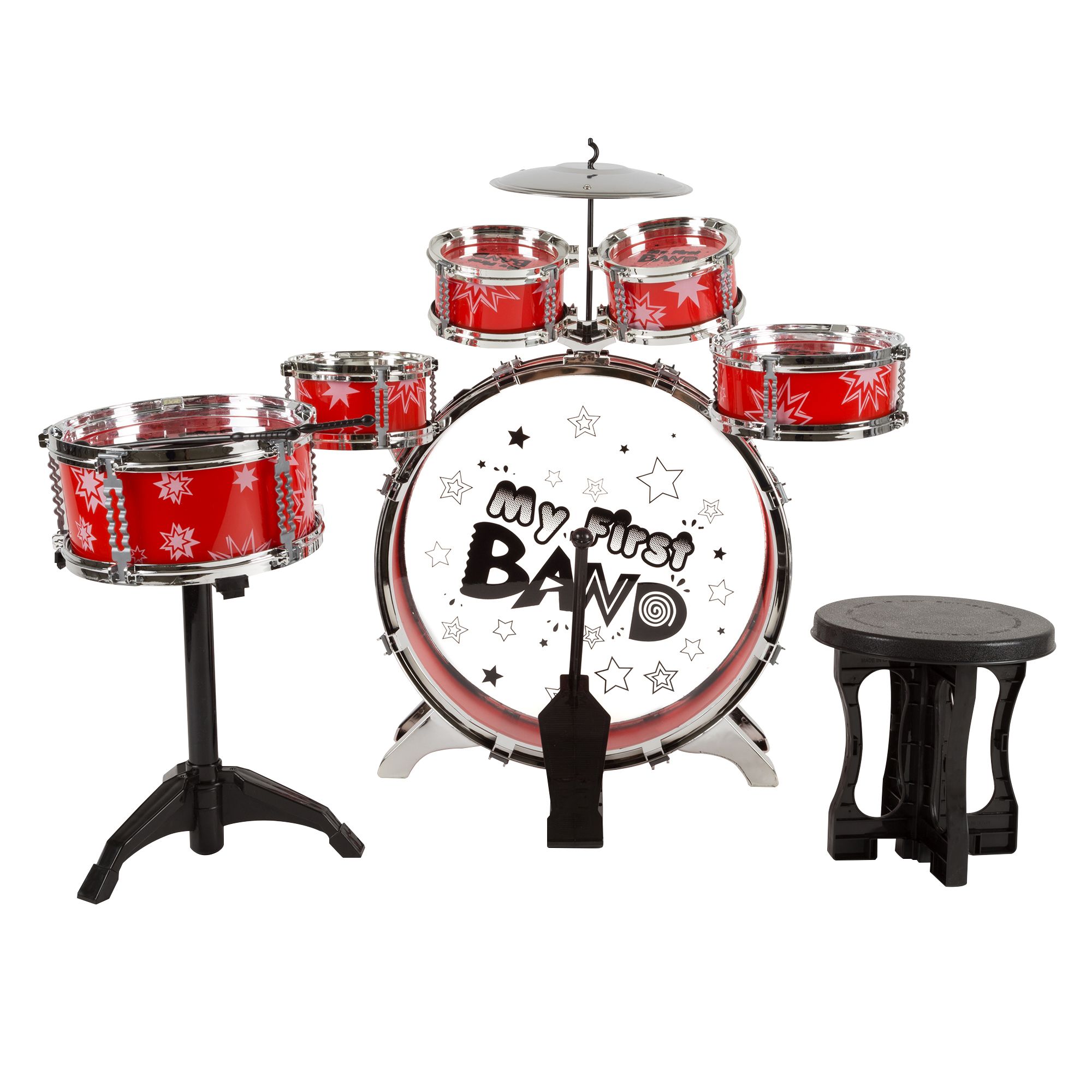 Toy Time 7-Pc. Toy Drum Set