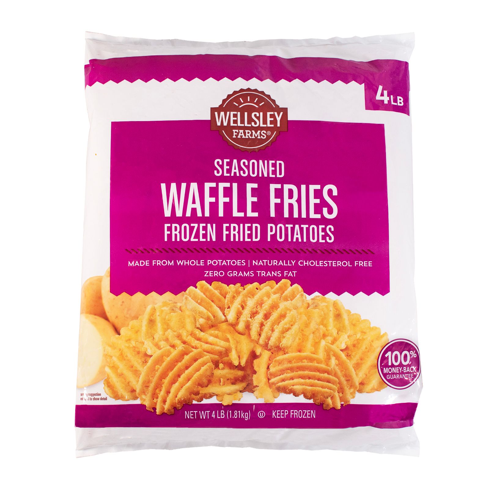 Wellsley Farms Seasoned Waffle Fries, 4 lbs.