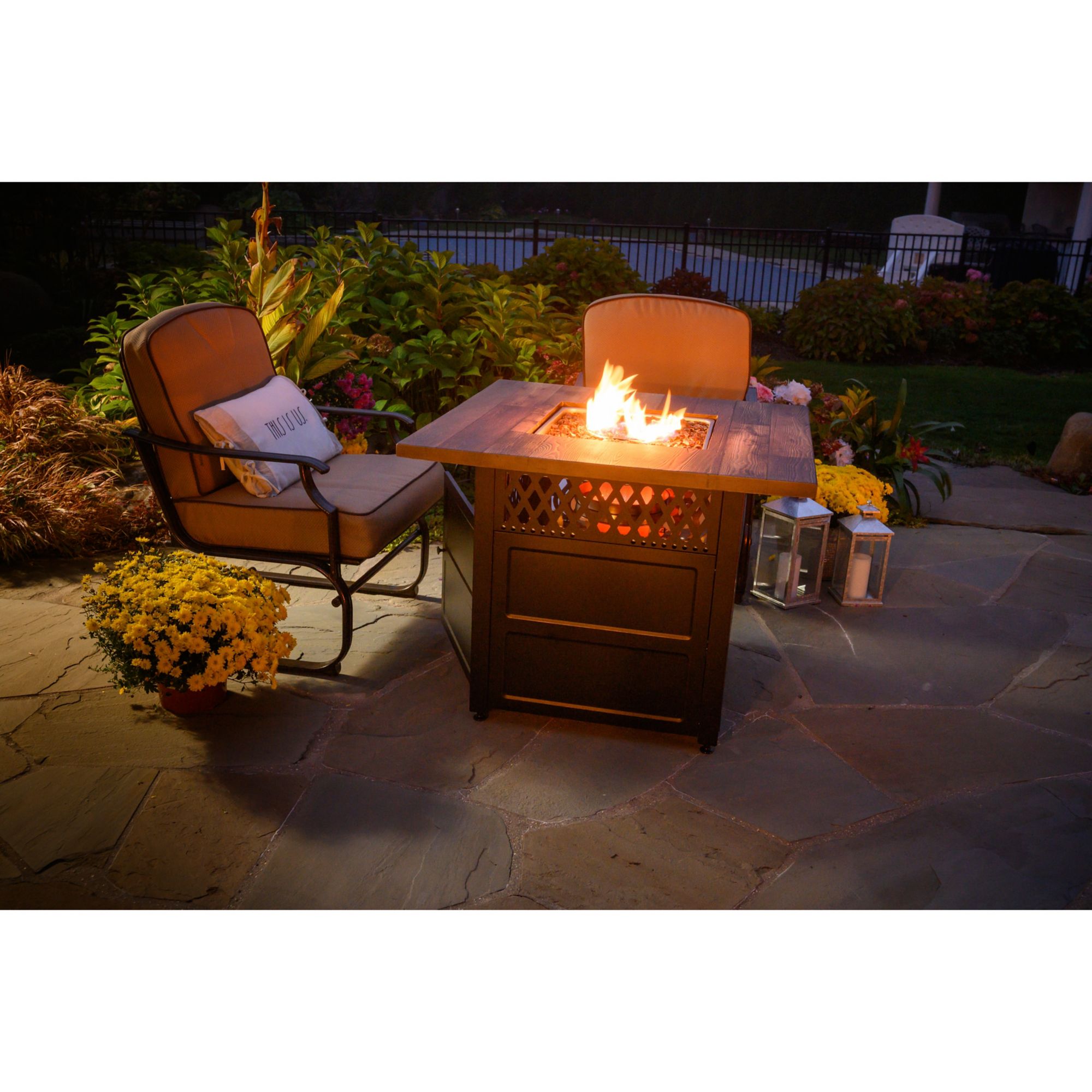 Berkley Jensen 35 Gas Fire Pit Bjs Wholesale Club