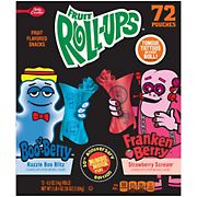 Fruit Roll-Ups Franken Berry Strawberry Scream and Boo Berry Razzle Boo Blitz, 72 ct.