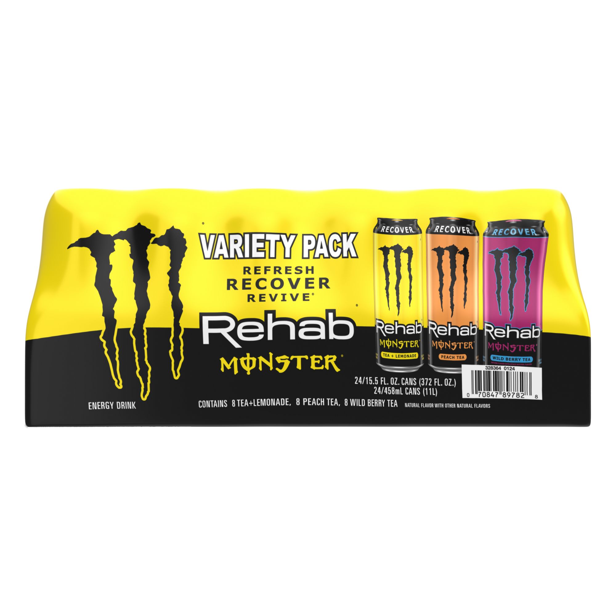 Monster Rehab Variety Pack, 24 pk/15.5 oz.