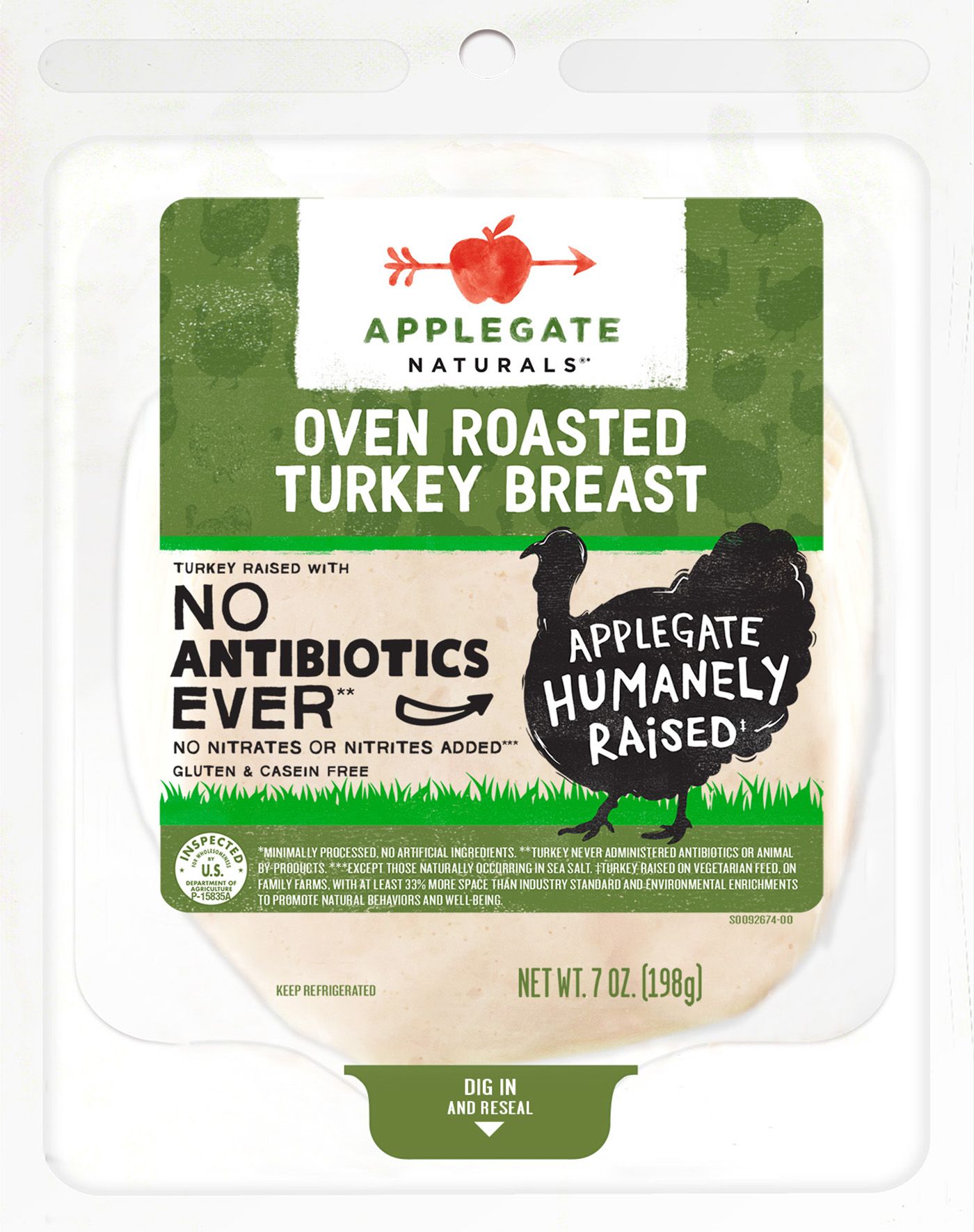 Applegate Organics Oven Roasted Turkey Breast 2 Pk 7 Oz Bjs